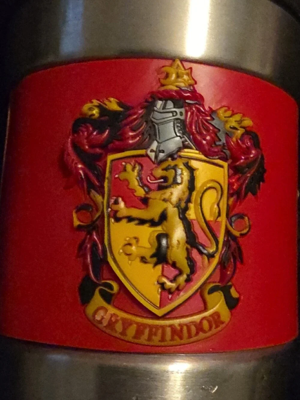 Stainless Steel Travel Mug with Gryffindor Crest Harry Potter